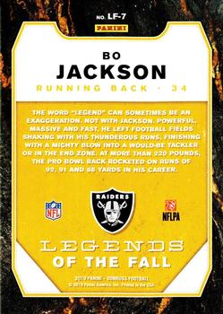 2019 Donruss - Legends of the Fall #LF-7 Bo Jackson Back