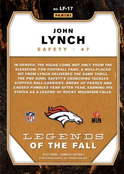 2019 Donruss - Legends of the Fall #LF-17 John Lynch Back