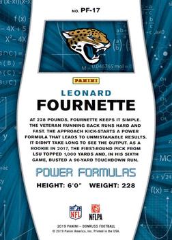 2019 Donruss - Power Formulas #PF-17 Leonard Fournette Back