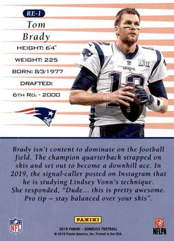 2019 Donruss - Retro 1999 #RE-1 Tom Brady Back