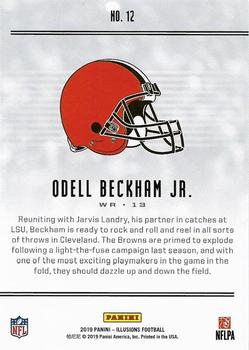 2019 Panini Illusions #12 Odell Beckham Jr. Back