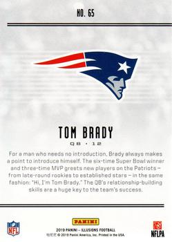 2019 Panini Illusions #65 Tom Brady Back