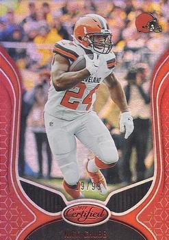 2019 Panini Certified - Mirror Red #18 Nick Chubb Front