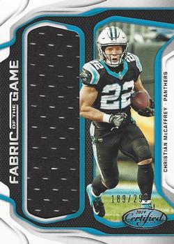 2019 Panini Certified - Fabric of the Game #FG-CM Christian McCaffrey Front