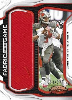 2019 Panini Certified - Fabric of the Game #FG-JW Jameis Winston Front