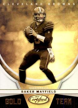 2019 Panini Certified - Gold Team #GT-BM Baker Mayfield Front