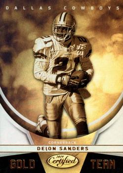 2019 Panini Certified - Gold Team #GT-DS Deion Sanders Front