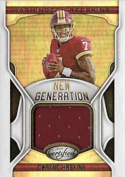 2019 Panini Certified - New Generation Jerseys #NG-DH Dwayne Haskins Front