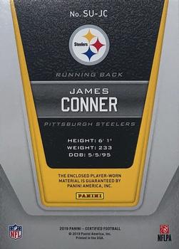 2019 Panini Certified - Superb Swatches #SU-JC James Conner Back
