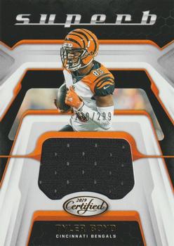 2019 Panini Certified - Superb Swatches #SU-TB Tyler Boyd Front