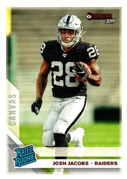 2019 Donruss - Rated Rookies Canvas #308 Josh Jacobs Front