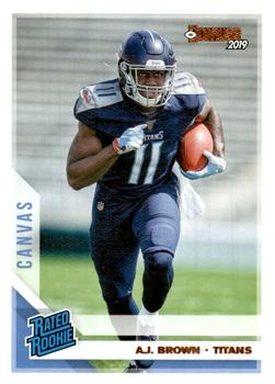 2019 Donruss - Rated Rookies Canvas #314 A.J. Brown Front