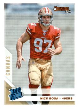 2019 Donruss - Rated Rookies Canvas #318 Nick Bosa Front