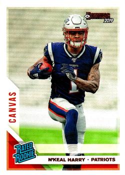 2019 Donruss - Rated Rookies Canvas #319 N'Keal Harry Front