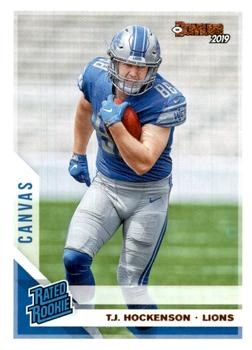 2019 Donruss - Rated Rookies Canvas #321 T.J. Hockenson Front