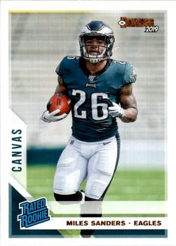 2019 Donruss - Rated Rookies Canvas #322 Miles Sanders Front