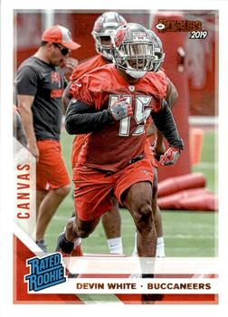 2019 Donruss - Rated Rookies Canvas #342 Devin White Front