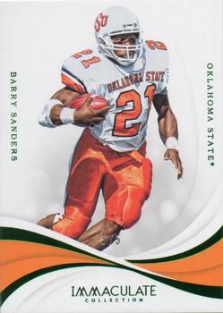 2019 Panini Immaculate Collection Collegiate - Green #32 Barry Sanders Front