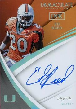 2019 Panini Immaculate Collection Collegiate - 2018 Immaculate Collegiate #8 Ed Reed Front
