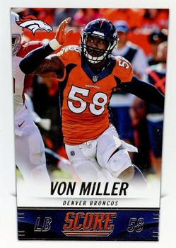 2014 Score Denver Broncos #2 Von Miller Front