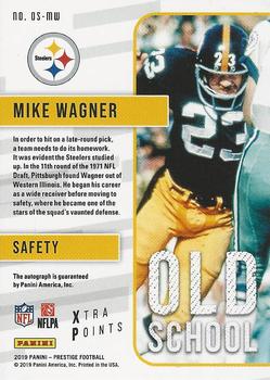 2019 Panini Prestige - Old School Xtra Points Autographs Gold #OS-MW Mike Wagner Back