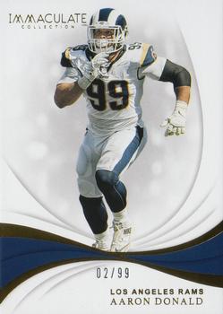 2019 Panini Immaculate Collection #53 Aaron Donald Front
