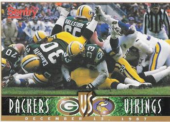 1997 Sentry Green Bay Packers vs Minnesota Vikings Junior Power Pack #NNO December 13, 1987 Front