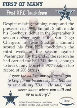 2002 Emmitt's Run With History #2 Emmitt Smith Back