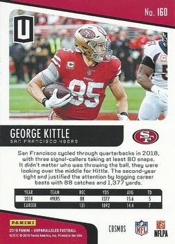 2019 Panini Unparalleled - Cosmos #160 George Kittle Back
