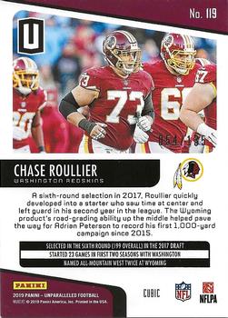 2019 Panini Unparalleled - Cubic #119 Chase Roullier Back