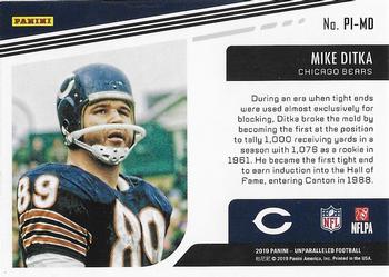 2019 Panini Unparalleled - Pioneers #PI-MD Mike Ditka Back