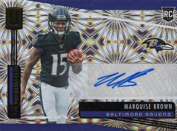 2019 Panini Unparalleled - Rookie Signatures Fireworks #224 Marquise Brown Front