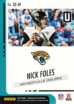2019 Panini Unparalleled - Spirit of the Game #SG-NF Nick Foles Back