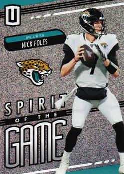 2019 Panini Unparalleled - Spirit of the Game #SG-NF Nick Foles Front