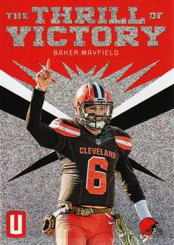 2019 Panini Unparalleled - The Thrill of Victory #TV-BMA Baker Mayfield Front