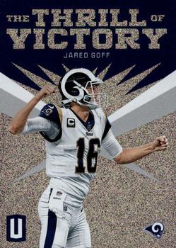2019 Panini Unparalleled - The Thrill of Victory #TV-JGO Jared Goff Front