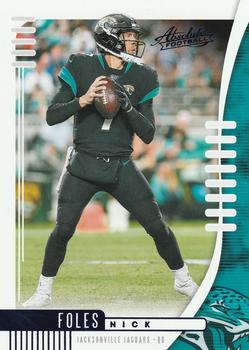 2019 Panini Absolute - Blue #35 Nick Foles Front