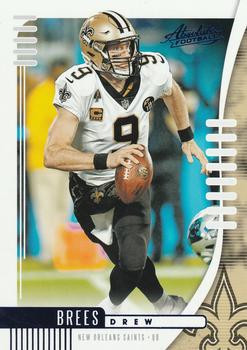 2019 Panini Absolute - Blue #76 Drew Brees Front