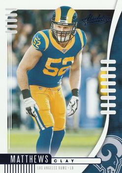2019 Panini Absolute - Blue #89 Clay Matthews Front