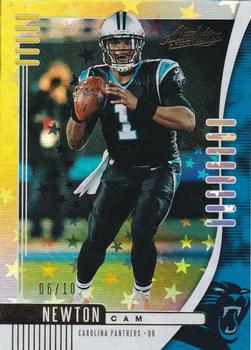 2019 Panini Absolute - Gold Stars #82 Cam Newton Front