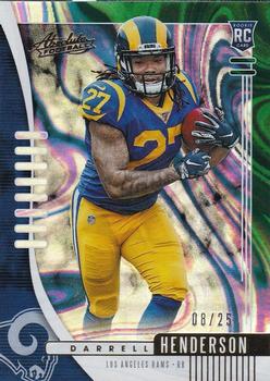 2019 Panini Absolute - Green Waves #109 Darrell Henderson Front
