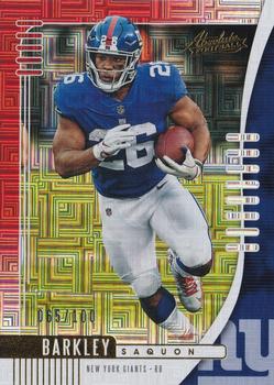 2019 Panini Absolute - Red Squares #62 Saquon Barkley Front