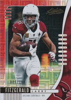 2019 Panini Absolute - Red Squares #97 Larry Fitzgerald Front