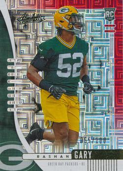 2019 Panini Absolute - Red Squares #156 Rashan Gary Front