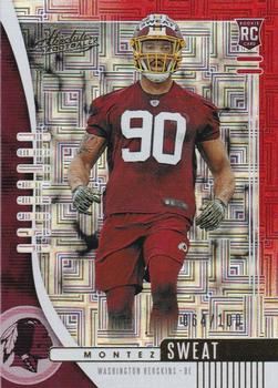 2019 Panini Absolute - Red Squares #195 Montez Sweat Front