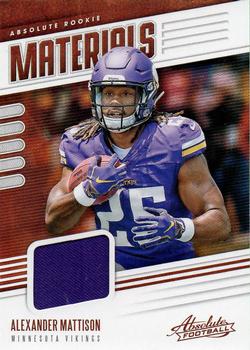 2019 Panini Absolute - Absolute Rookie Materials #RM-2 Alexander Mattison Front