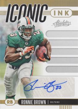 2019 Panini Absolute - Iconic Ink #10 Ronnie Brown Front