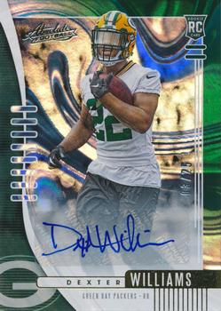 2019 Panini Absolute - Signature Rookies Green Waves #157 Dexter Williams Front