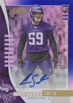 2019 Panini Absolute - Signature Rookies Spectrum Blue #172 Cameron Smith Front