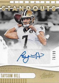 2019 Panini Absolute - Signature Standouts #SS-TH Taysom Hill Front